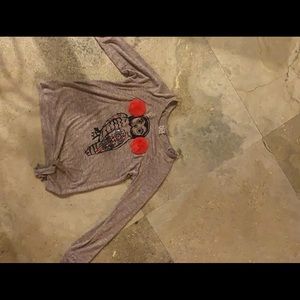 Girls long sleeve owl shirt